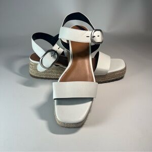 a.n.a Women's White Espadrille Sandals (11). NEW